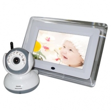 7-Inch LCD Screen Wireless Baby Monitor Camera System with Audio Detection